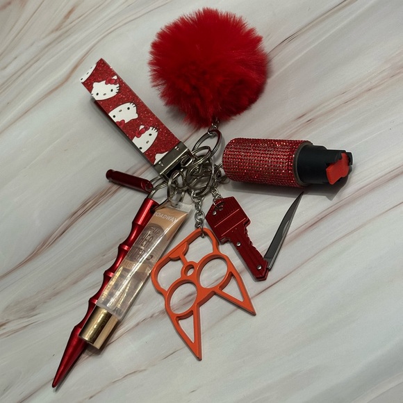 Accessories - Shiny Red HK Self Defense Keychain
